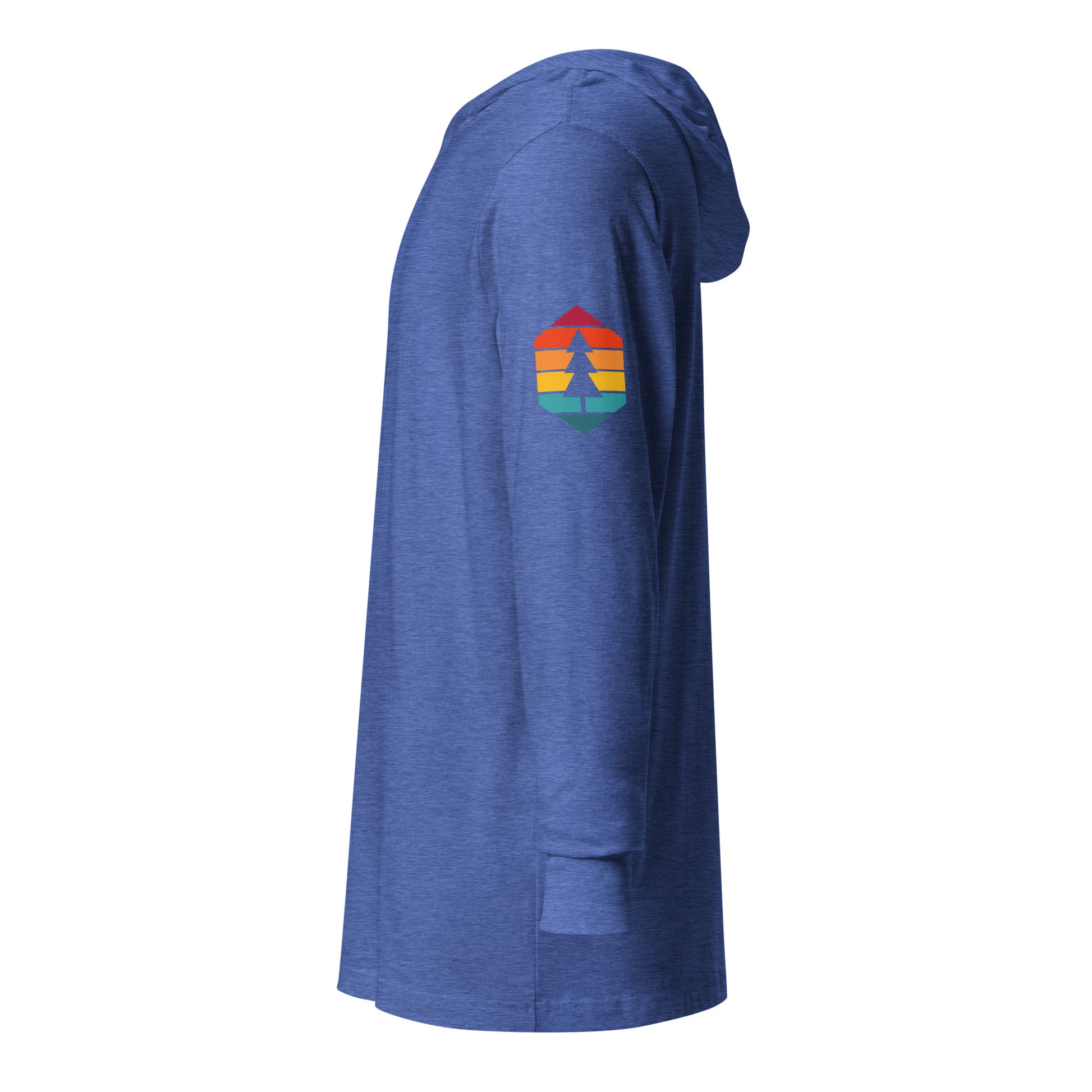 heather true royal hoodie